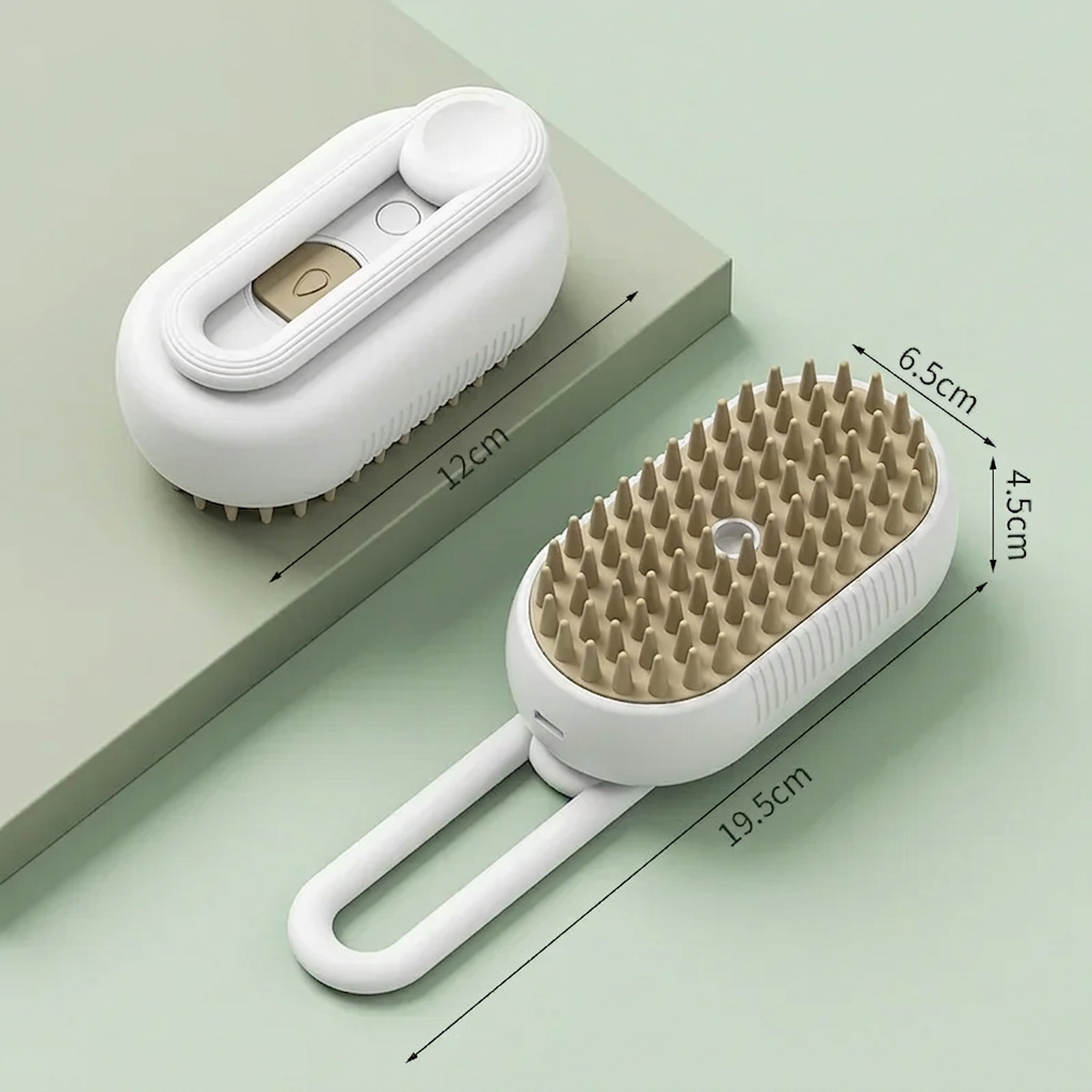 MagicBrush™ - La Prima Spazzola Intelligente a Vapore per Cani e Gatti (Senza Stress)