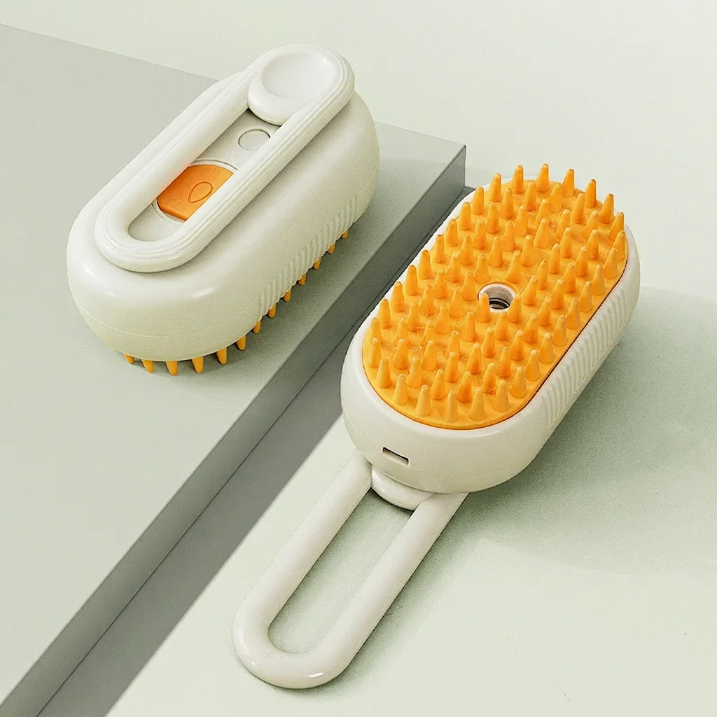 MagicBrush™ - La Prima Spazzola Intelligente a Vapore per Cani e Gatti (Senza Stress)
